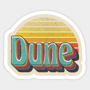 Dune Retro Sticker